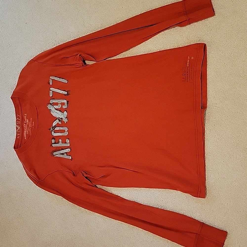 American Eagle men's xs Orange long sleeve tshirt